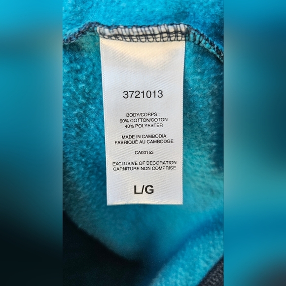 Champion Blue Tie-Dye Hoodie Cotton Sweatshirt Size S - Picture 7 of 7